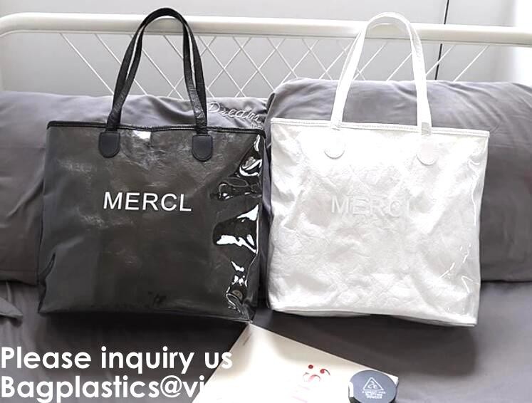 Eco Friendly Reusable Waterproof Tyvek Passport Holder Packing Cubes Toiletry kit Backpack Tote Bag Travel Accessories