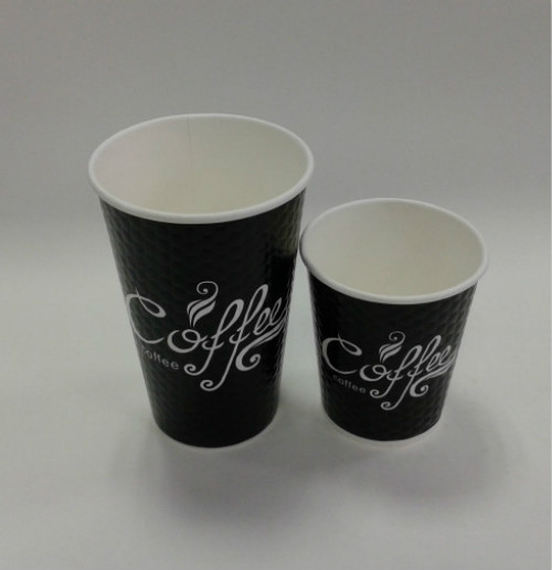 Drinking Insulated Paper Cups for Single PE coated , Insulated Coffee Cups