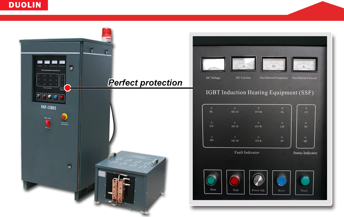 IGBT Solid State Induction Heating Equipment For Aluminium Bar Forming With Water Cooling System