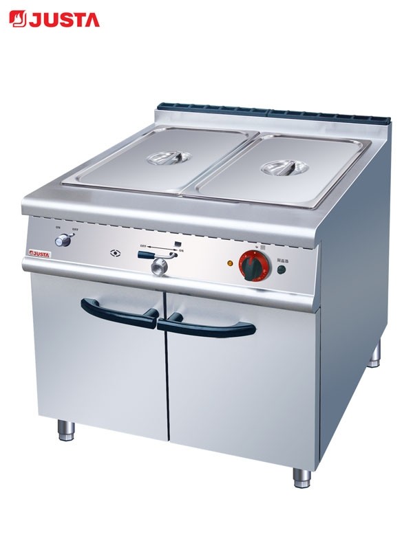 Electric Bain Marie With Cabinet Western Kitchen Equipment with 1 year Warranty