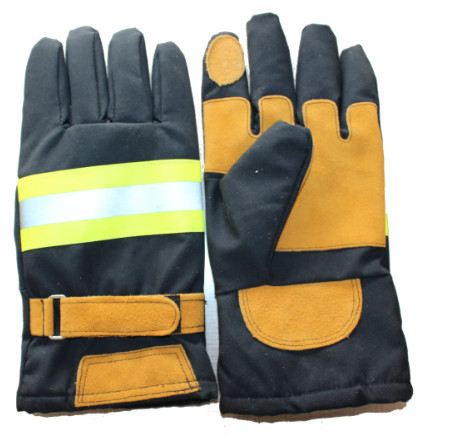 Emergency Rescue Fire Fighting Fireman 3D Fire Fighter Glove With Reflective Strap
