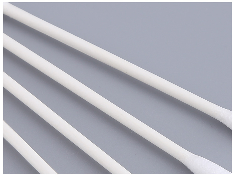 Disposal Wood Long Stick Cotton Swabs , Sterile Medicated Cotton Swabs