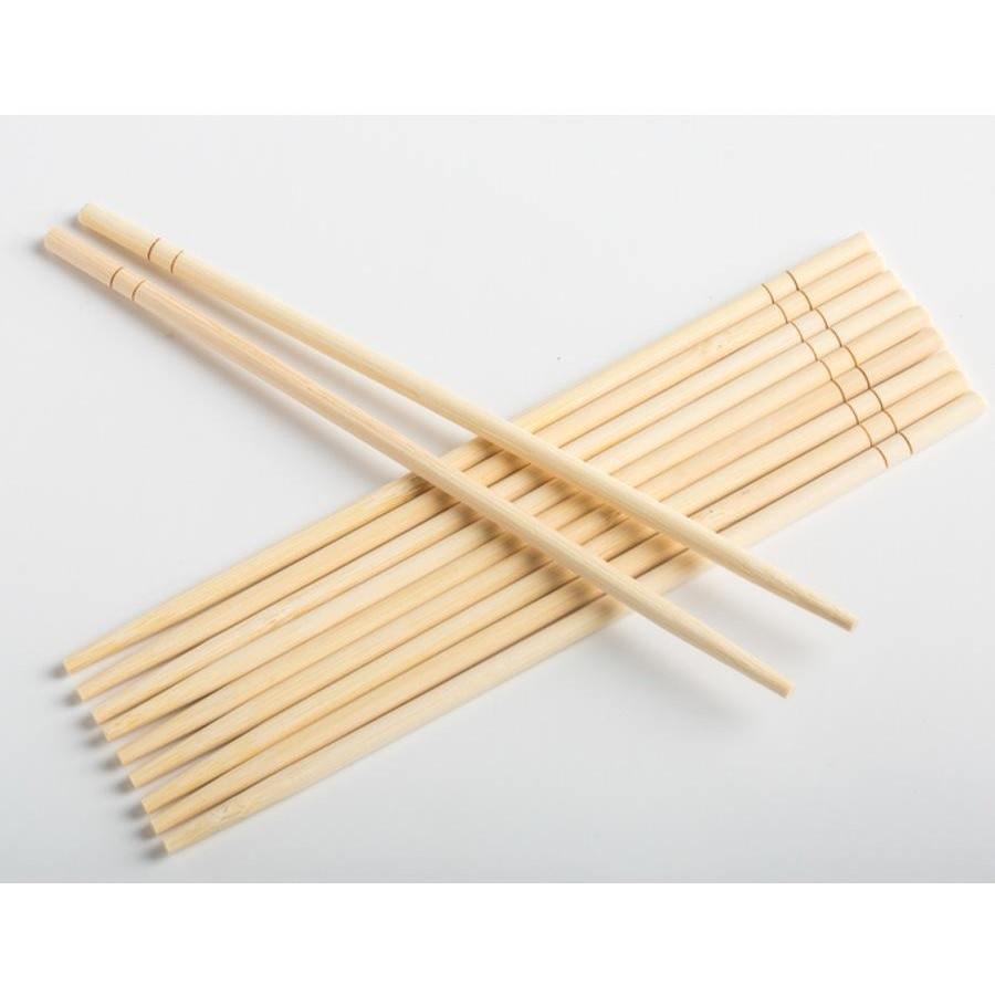 Disposable Natural Bamboo Chopsticks Custom Wrapping Paper Environmental Friendly