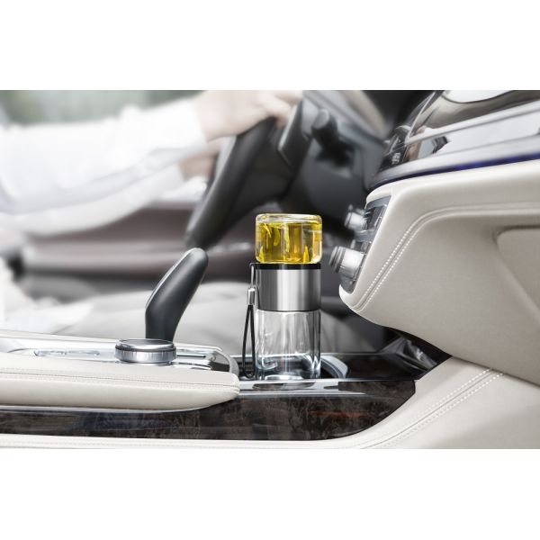 ODM Double Glass Tea Bottle Strainer Heat Resistant 238ml