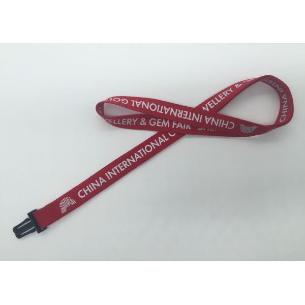 fashionable 2.0 CM Silk-screen printing. Polyester lanyards with any Logo