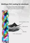 35/38/40/45 Helix Angle Carbide End Mill for Varies Cutting Edge Material and