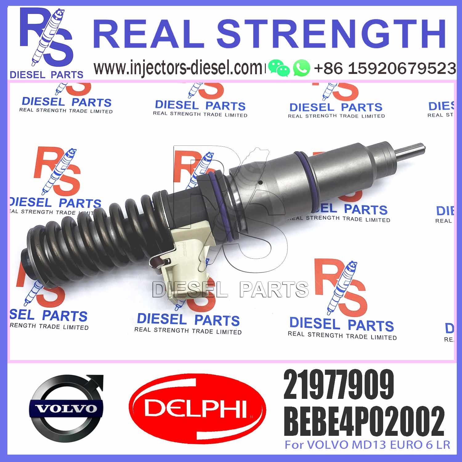 Diesel Engine Common Rail Fuel Injector 8500914 21446260 21914027 21977909