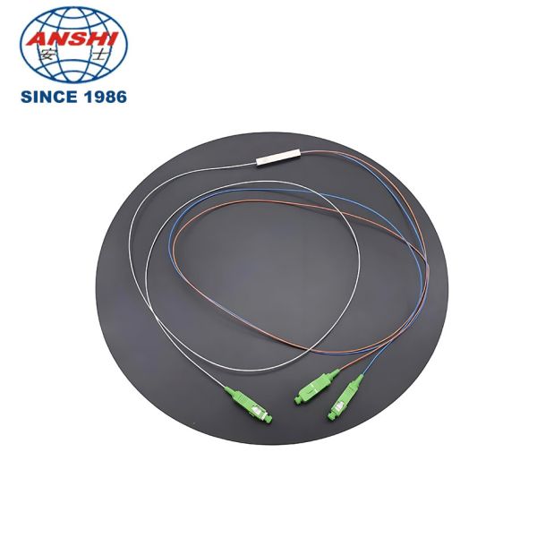 1x2 SC/APC PLC Fiber Optic Splitter for FTTH Networks with Compact Design