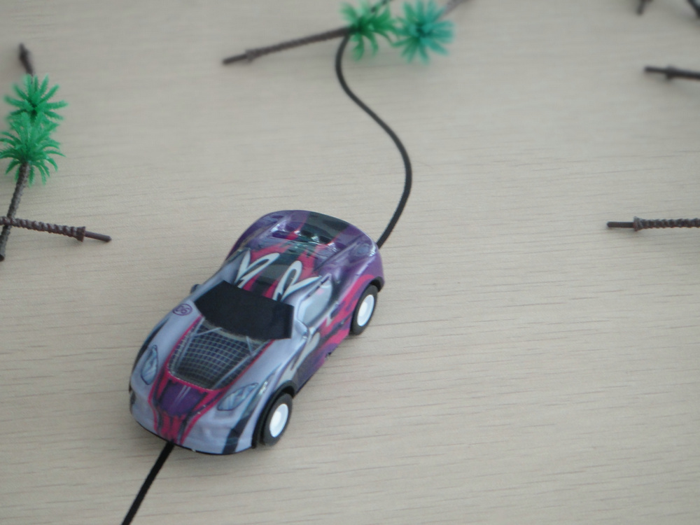 Educational Solar Powered Toy Car Line Track Car Funny Novelty For Children