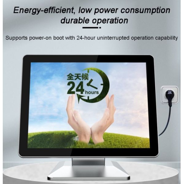 15 Inch Wall-mounted Industrial Control Touch Integrated Machine 4K HD Interface 1920x1080 OEM ODM Embedded LCD Display for ATM ROHS Certified