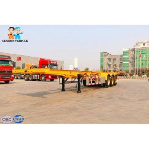 Quality 20 Feet Skeleton Intermodal Genron Container Semi Trailer for sale