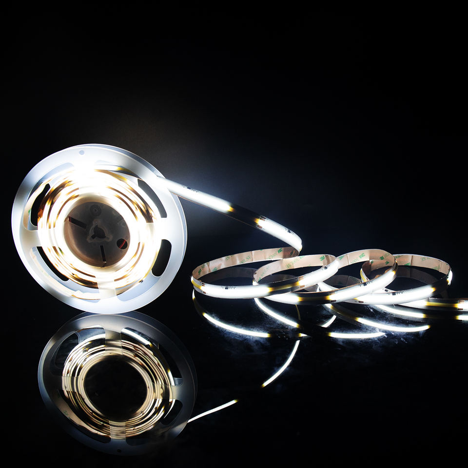 24V 360 LED White 4000K 6500K CCT COB LED Strip Running Water LED Strip