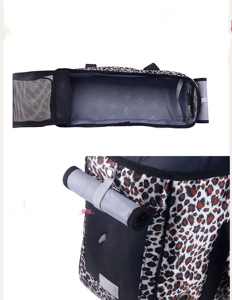 New Leopard Pet Outdoor Products Dog Carriers Shoulder Bags