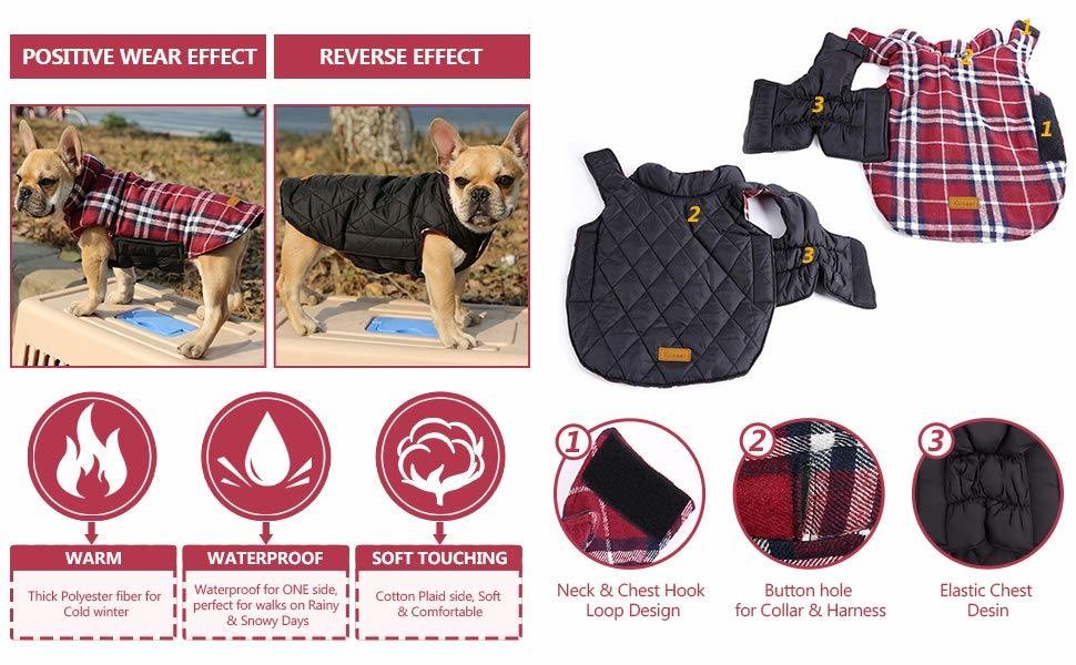 Dog Apparel Cold Weather Dog Jacket Winter Dog Coat