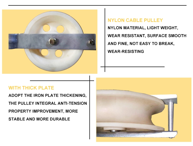 Single Sheave Wire Rope Cable Pulling Pulley Block Stringing Block For Power Cable