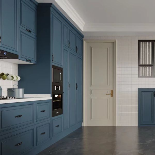 Melamine Solid Wood Laminate Kitchen Cabinets Door Profiles