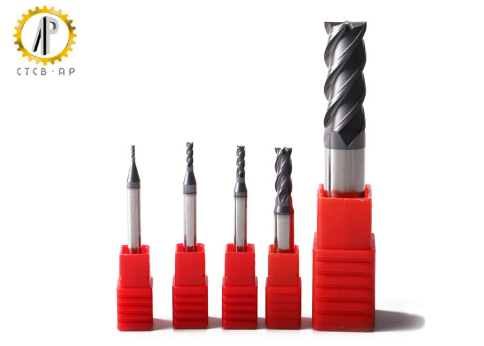 Buy cheap 4 Flute Flattened Tungsten Carbide Milling Cutters 58HRC from wholesalers