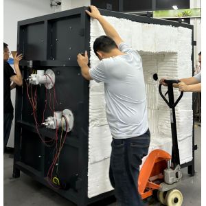 Steel Structure Fireproof Sample Test Furnace High Temperature Resistance Below