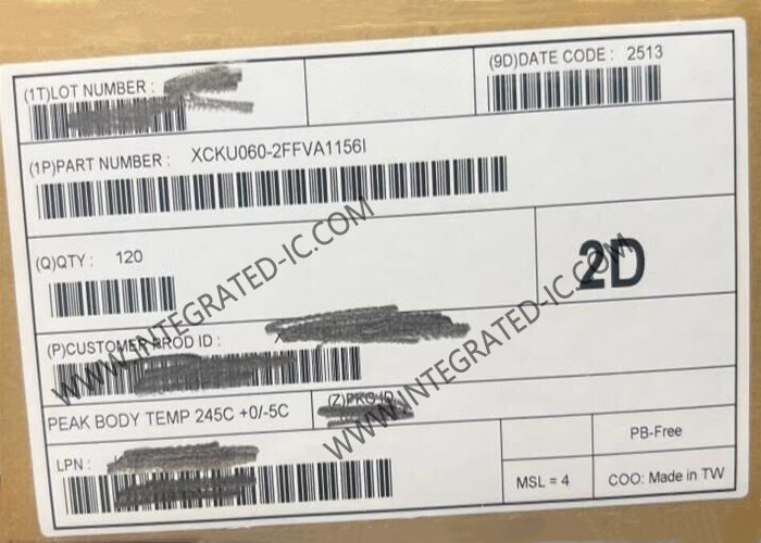Quality Integrated IC XCKU060-2FFVA1156I Embedded FPGA Chip 1156FCBGA Surface Mount for sale