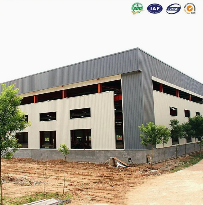 Prefabricated Industrial Workshop Metal Construction Warehouse Building Factory