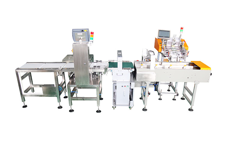 450W Mitsubishi Servo Motor Friction Feeder With Bundling And Weighing Machine
