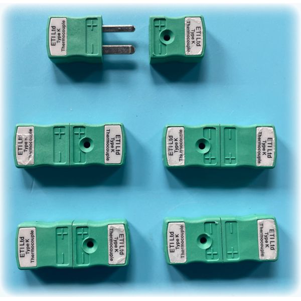 K Type Customized Thermocouple MINI Plug Round Chromel Alumel Pin