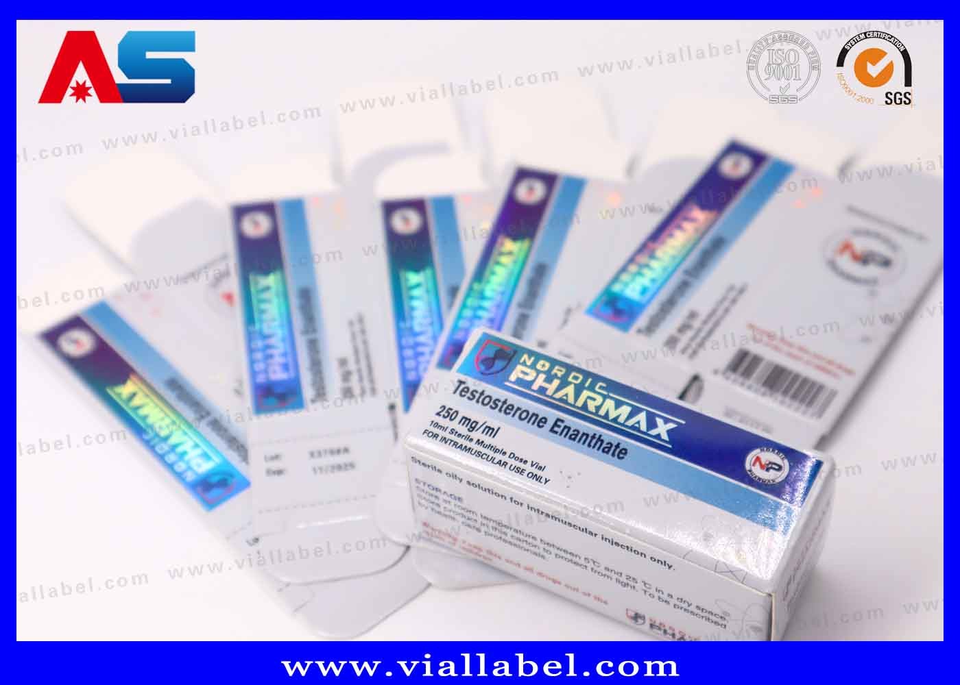 Custom Peptide Injections Cardboard Vial Box For Pharma Packaging Omnia small paper box