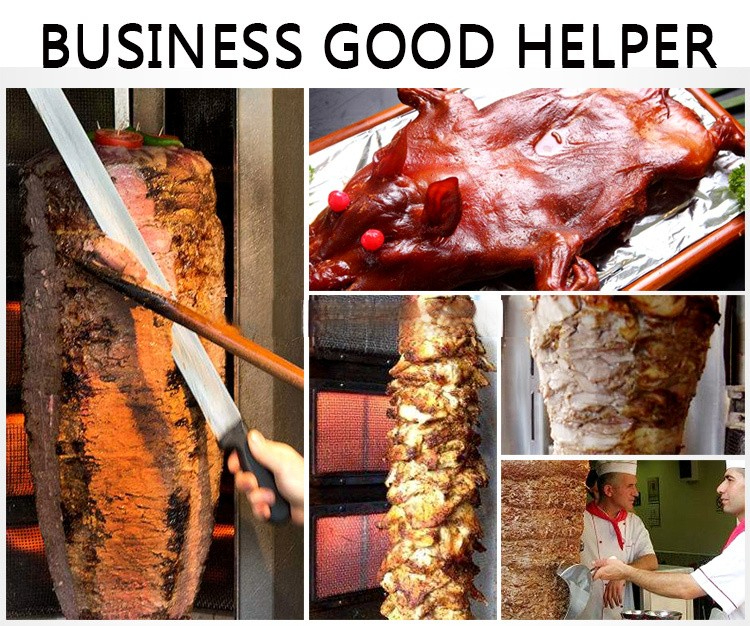 Video Technical Support After Service Commercial Chicken Gas Shawarma Kebab Machine