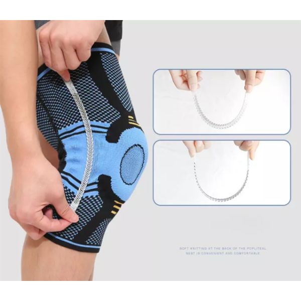 Custom Knee Support Brace Compression Knee Sleeve Pad With Spring Support