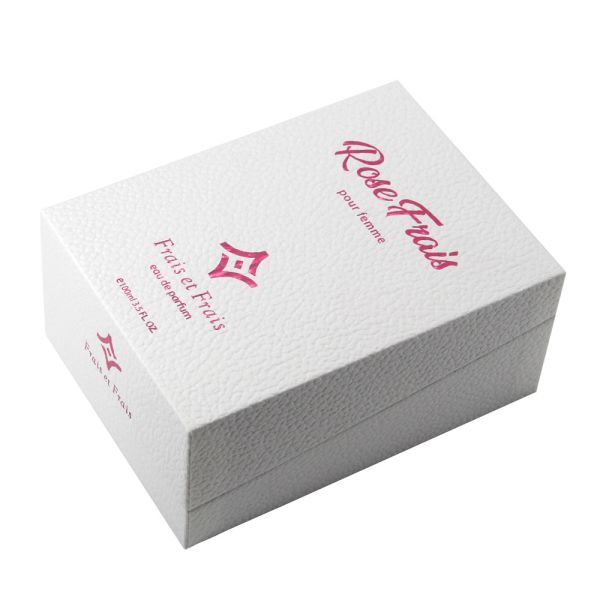 Custom Logo Premium Textured Paper Perfume Bottle Packaging Box With EVA Foam