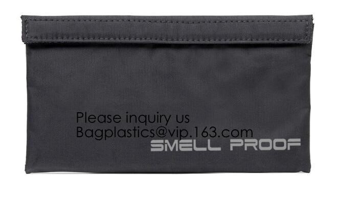 Activated Carbon Lined Odor Small Smell Proof Bag For Weed With Waterproof Zipper,Smellproof Pouch Stylish Secire Lock B