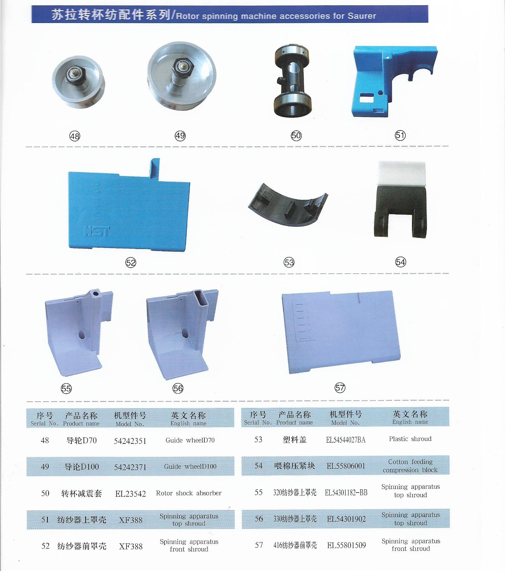 Textile Open End Spinning Spare Parts Yarn Guide 10445633 For Rieter R923 R35 R40 R20