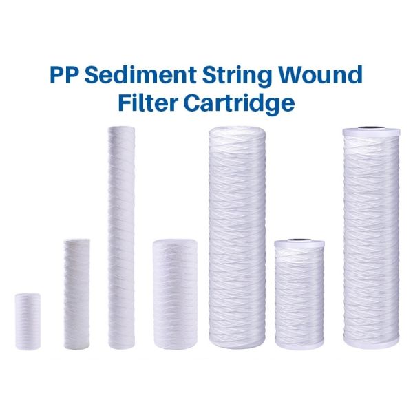 5 Micron Polypropylene String Wound Filter Cartridge 100mm OD