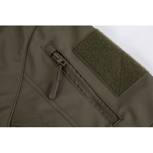 Windproof Fleece Lined Camouflage Hunting Jacket with Adjustable Hood for Tactical Outdoor Use