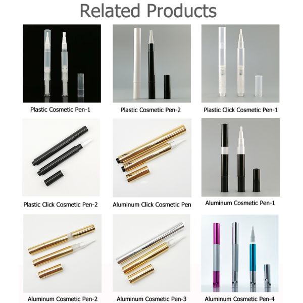 Empty Metal Multi-function Nail Cuticle Oil Cosmetic Twisting Pen 2ml