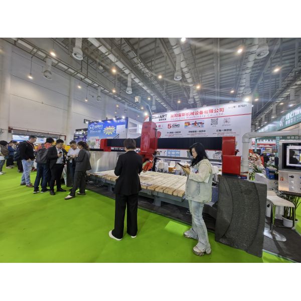 ZEUS 45 Degree Chamfering Machine One Cutting Four Edgeing PLC Control Gear Drive Bearing Gearbox Stone Grinding 7.5kw Motor