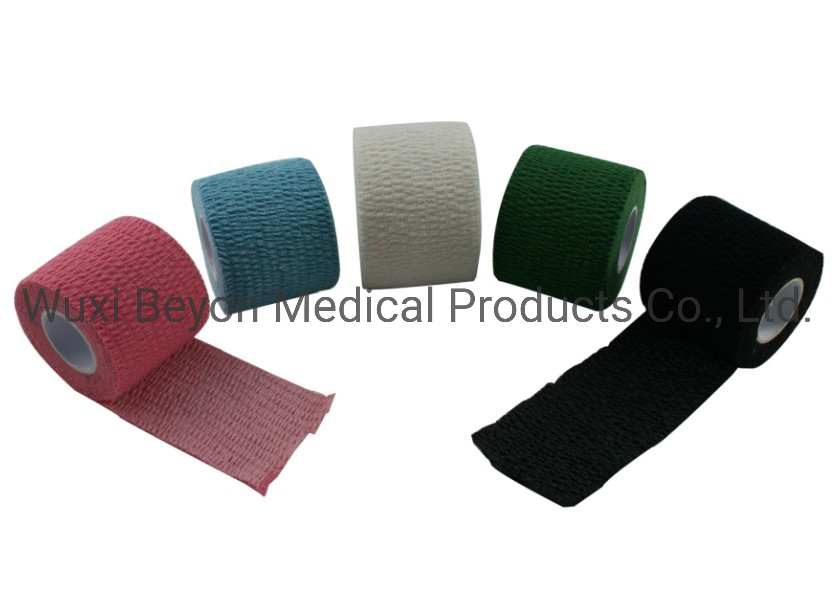 Manufacturer OEM Printing Wholesale Elastic Adhesive Weightlifting Hand Care Logo Eab Tape