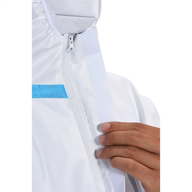 Safety Disposable Protective Suit Non Woven Fabric Chemical Protective