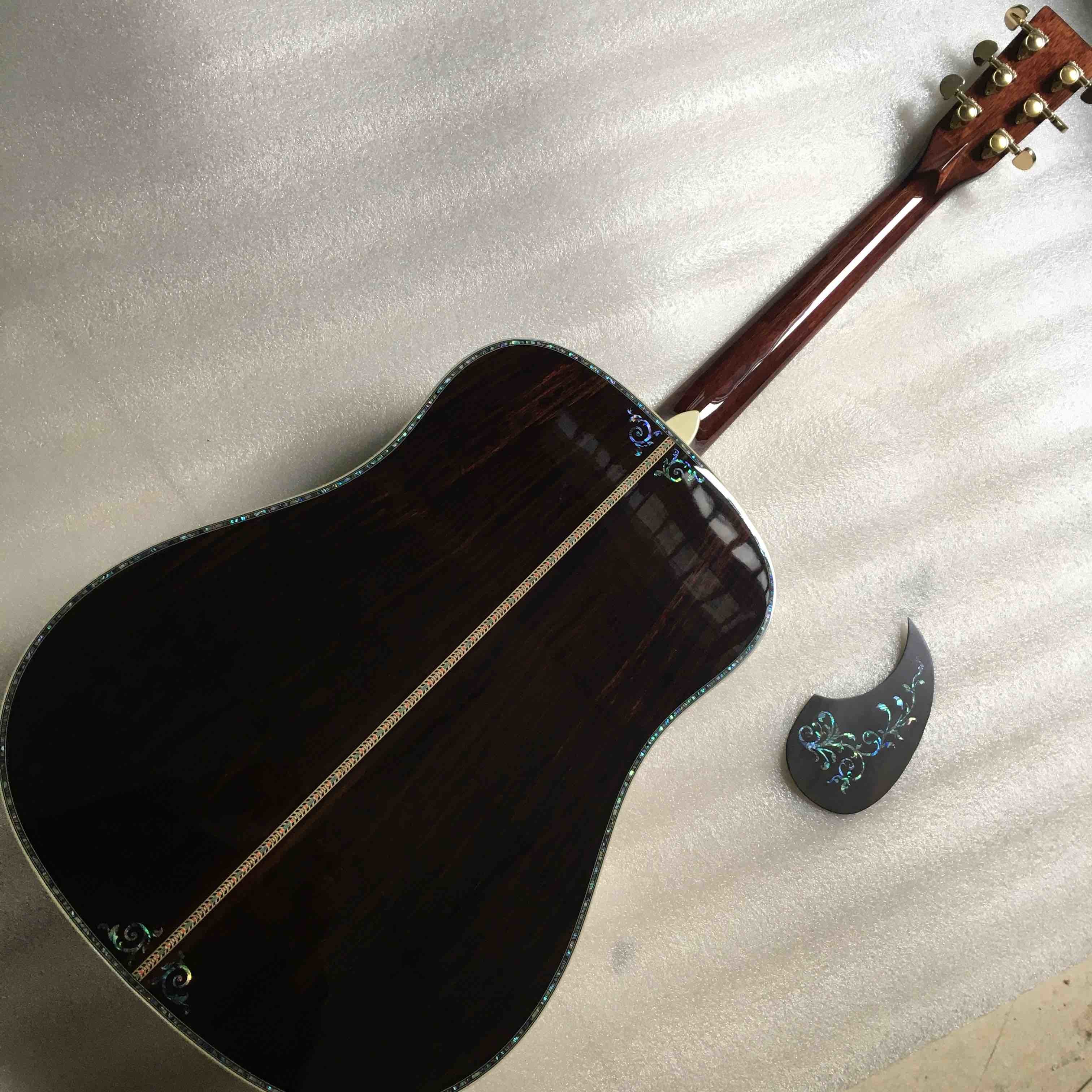 AAAA All Solid Europe Spruce Dreadnought D45AA Shape Acoustic Electric Guitar