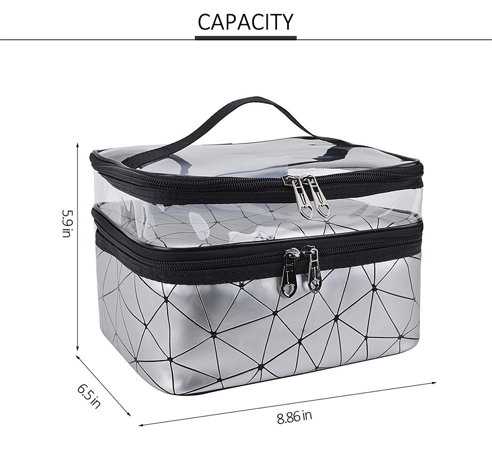 Portable PU makeup toiletry travel bags For Women
