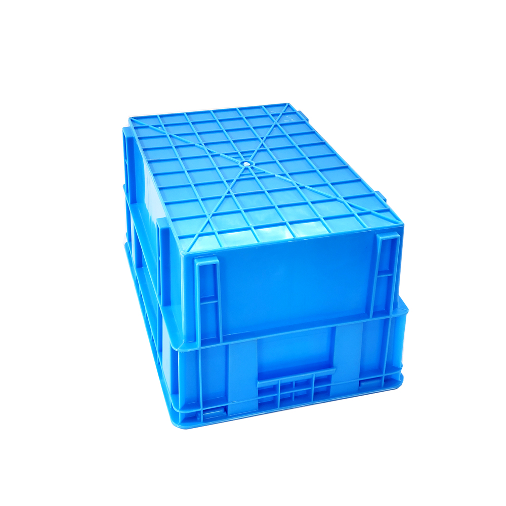 Solid Box Style Logistic Transport PP Plastic Moving Crate Soft Drink For Industrial Storage