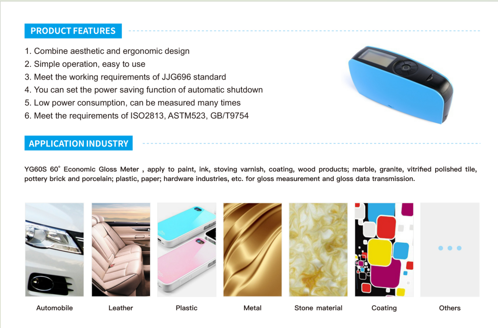 3nh YG60S 60Degree Economic Glossy Meter Cheap Gloss Meter for Ceramics with 220V Voltage and 1 Year Warranty