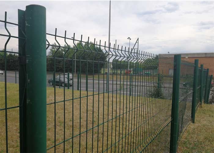 Quality Rot Proof V Mesh Security Fencing RAL6007 Galvanized PE Coated for sale