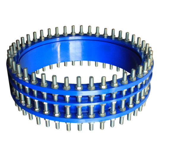 EN545 Large Range Flexible Bolt Gibault Joint Carbon Steel PN10/16 PVC Pipe Universal Coupling