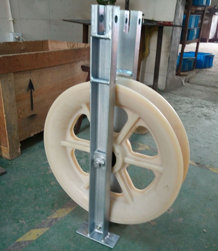 Quality Nylon Sheave 20KN OPGW ADSS Conductor Stringing Blocks for sale