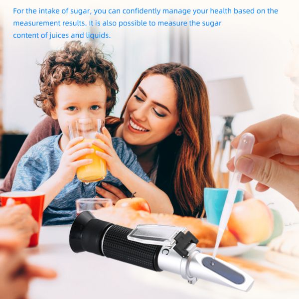 Handheld Optical Brix Refractometer 0-90 For Honey Fruit Juice Beverage Sugar Measurement