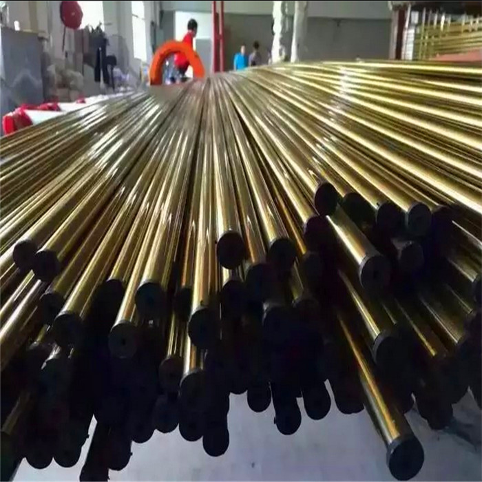 decorative gold color stainless steel profile square hollow pipe and tube mirror or hairline finish