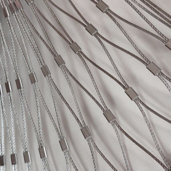 High Strength 1mm-6mm 304 Stainless Steel Rope Net For Tensile Architectural Projects