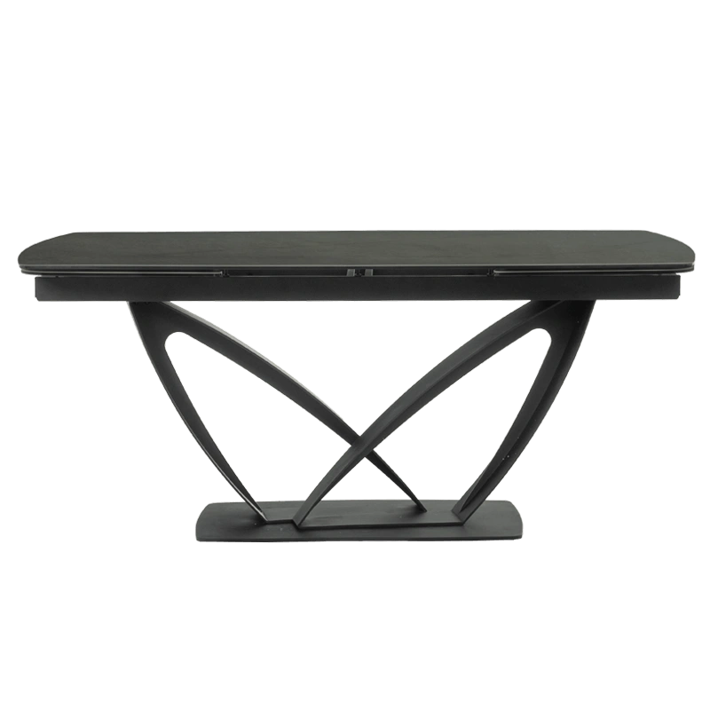 Luxury Modern Expandable Dinning Room Table Set Retractable Kitchen Furniture Extention Sintered Stone Marble Top Extendable Dining Table