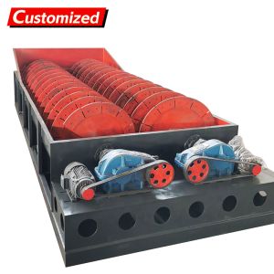 China Industrial Double-Spiral Screw Classifier Sand Washing Machine for Fine Sand Gravel Grit Silica Washing on sale